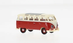 Brekina 31860 - H0 - VW T1b Samba - rot/elfenbein